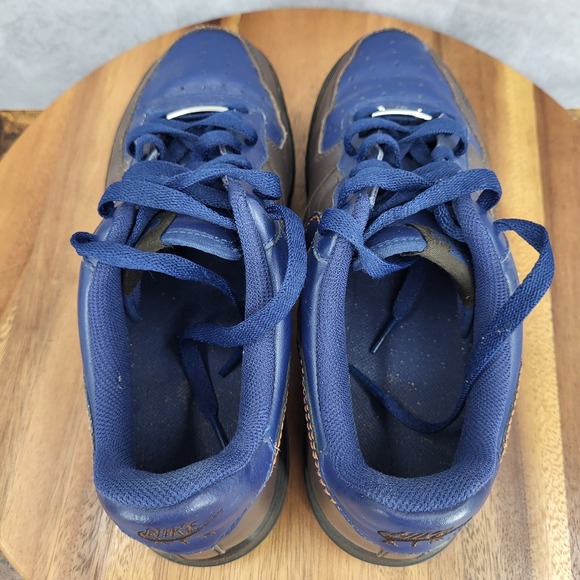 Nike AF1 Air Force 1 Low Sneakers Mens 8 Barkley Blue Brown‎ Shoes 317295-241 main image 12